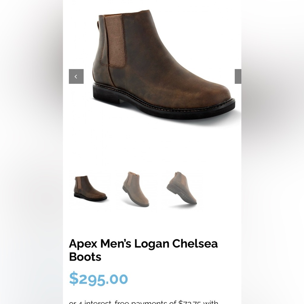 NEW HALF PRICE Apex Men's Brown Chelsea Boots Size 7 (similar to Blundstone”)